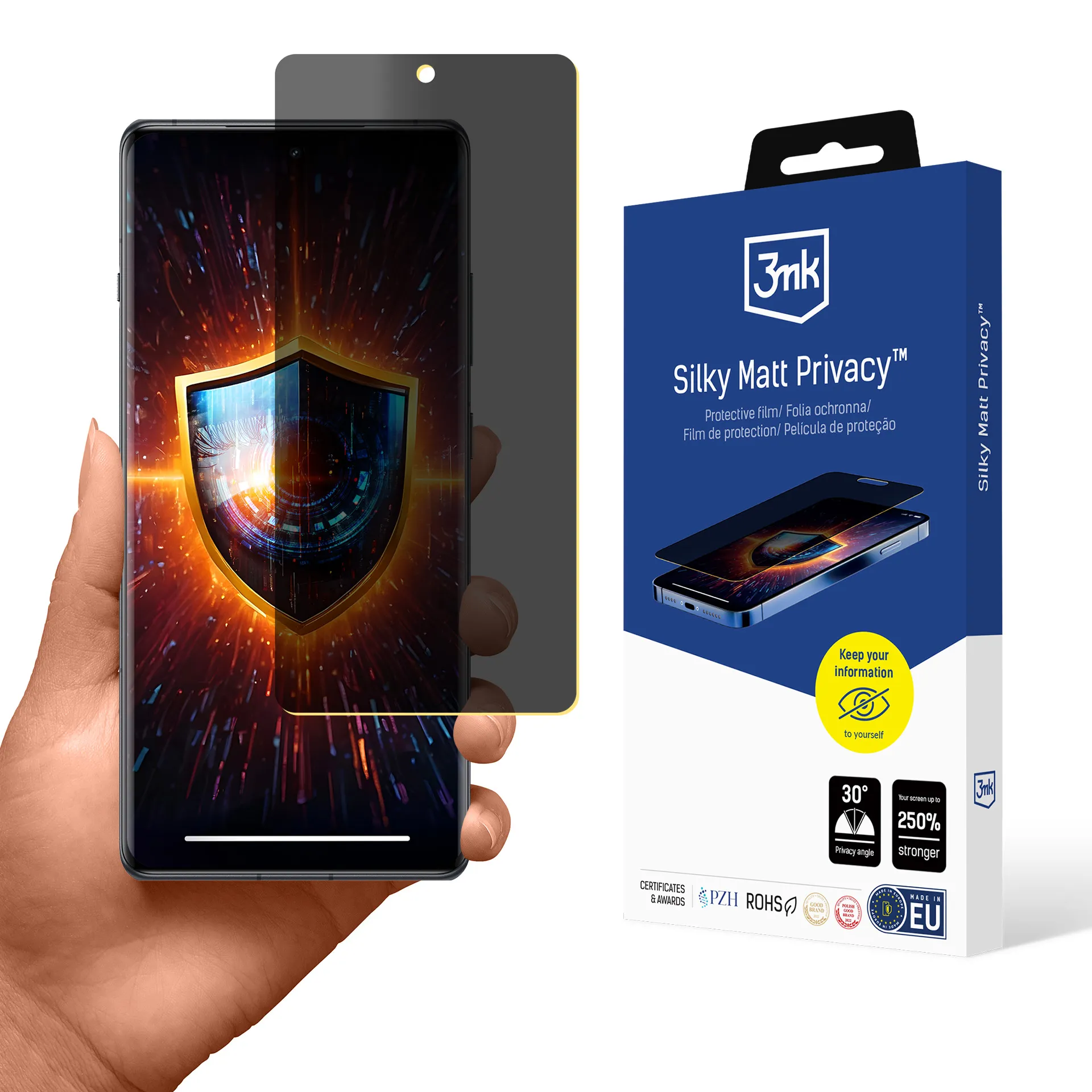 Privacy film for OnePlus 12R - 3mk Silky Matt Privacy